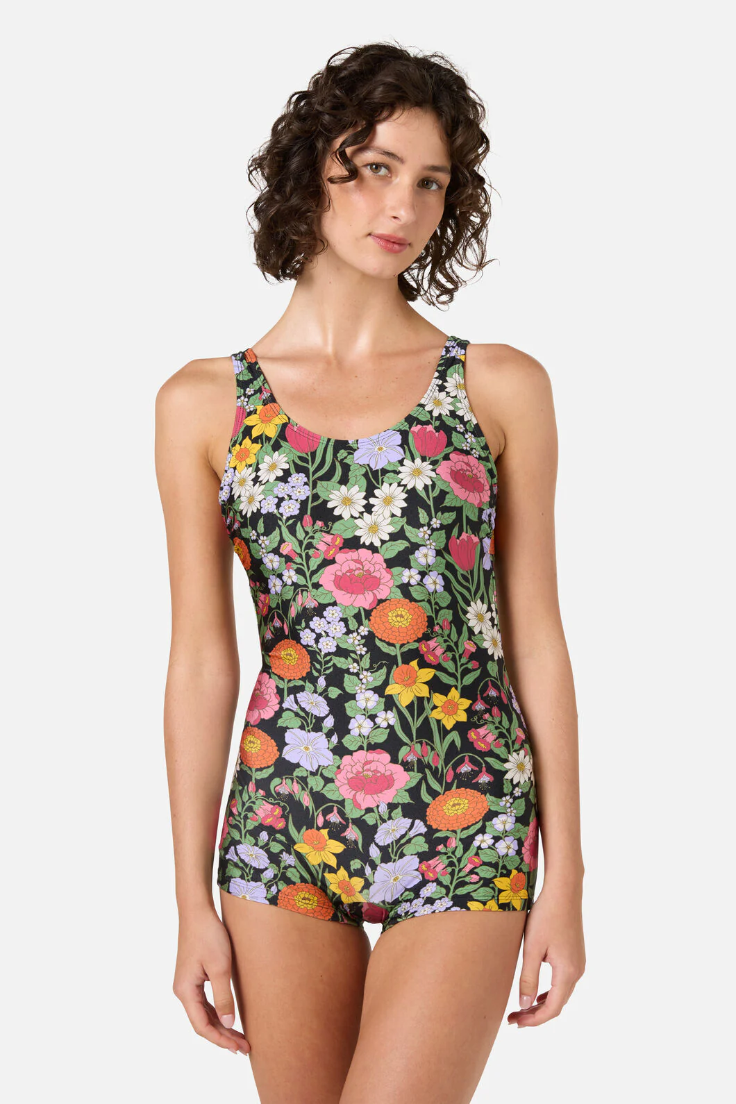 Floral Field Boyleg One Piece