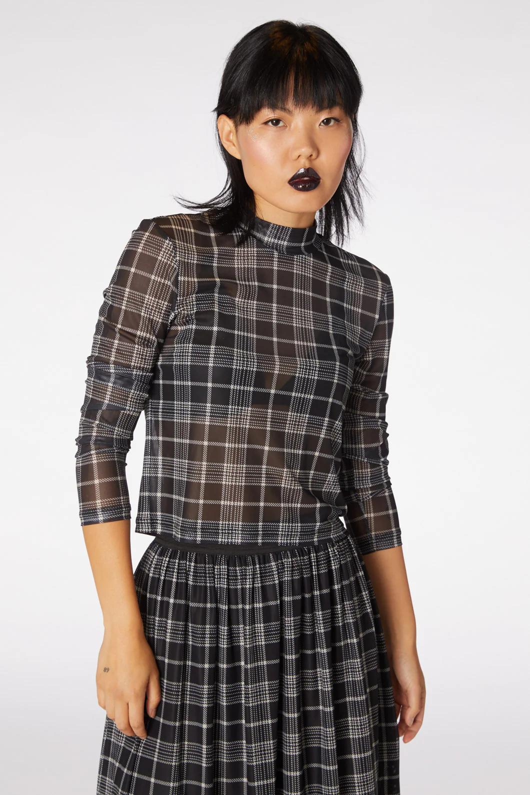 Double Trouble Mesh Top