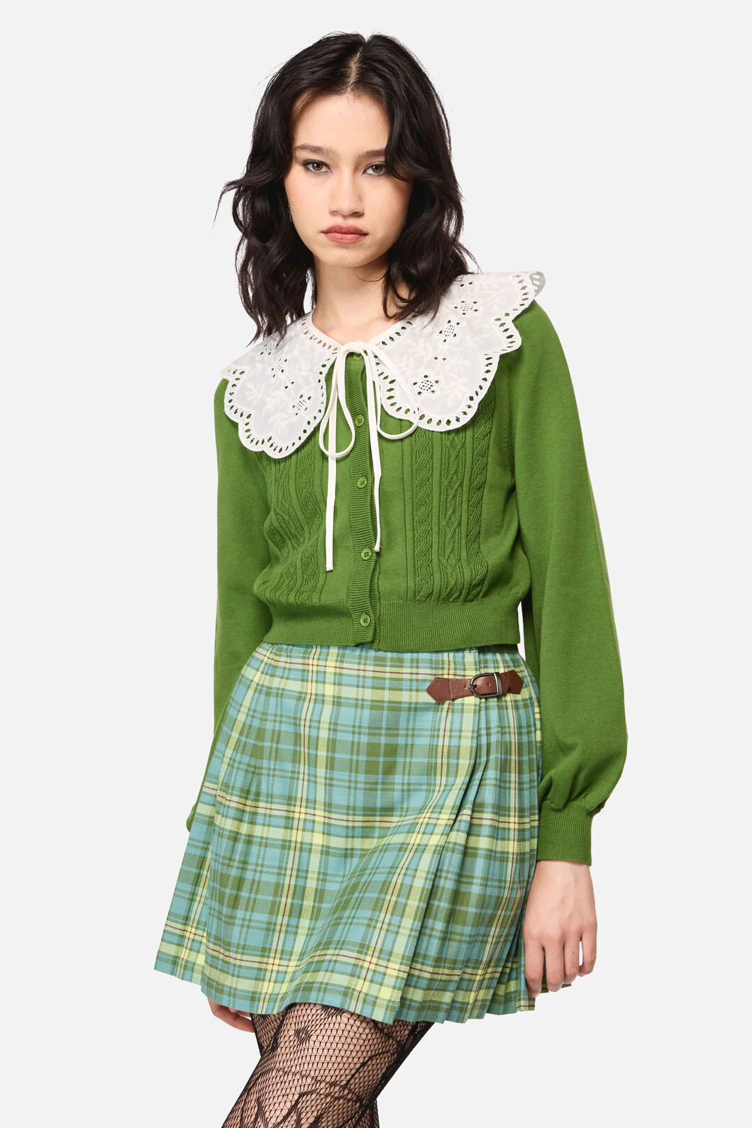 Insect Lover Lace Trim Cardigan