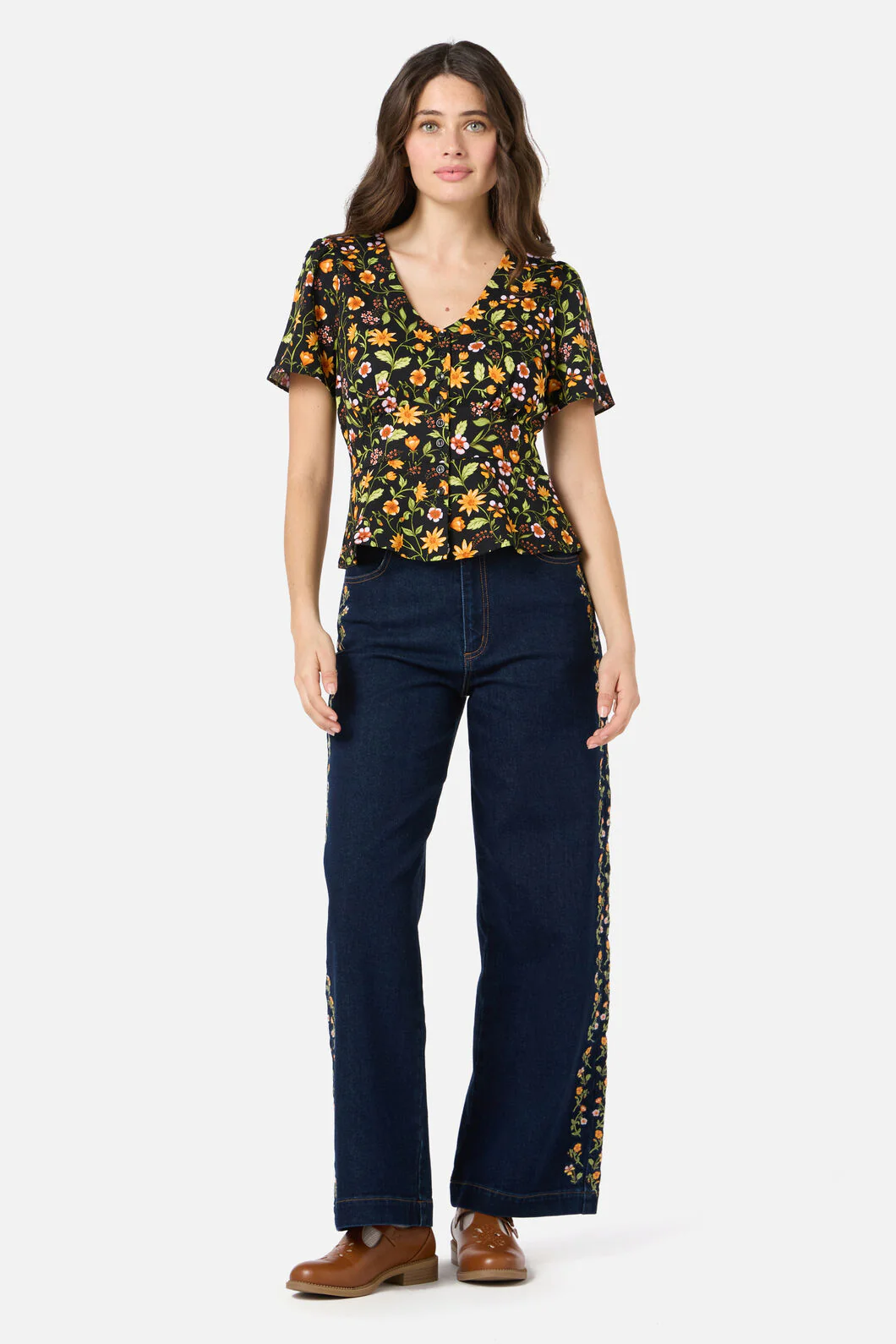 Alyssa Floral Peplum Top