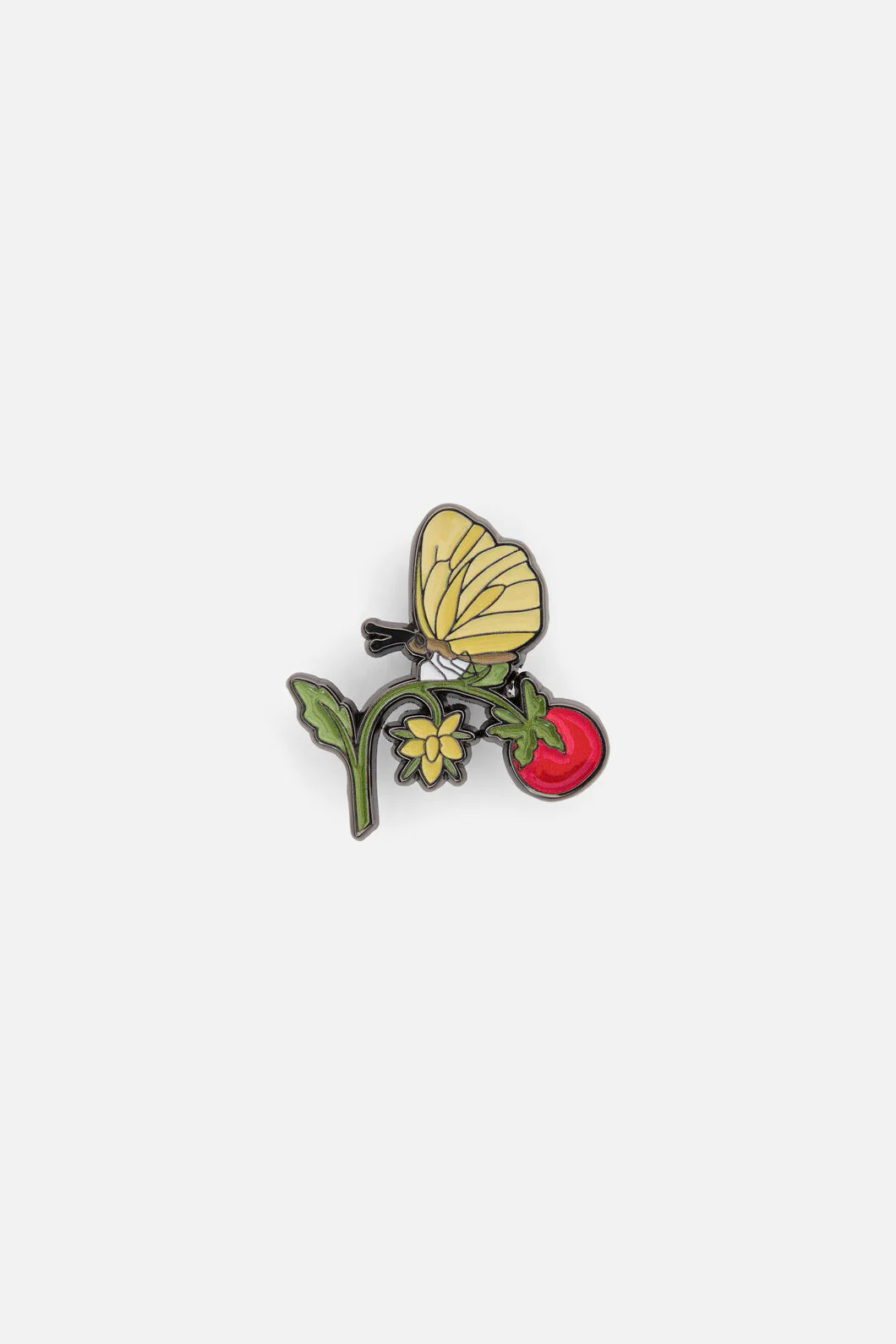 Tomato and Moth Pin