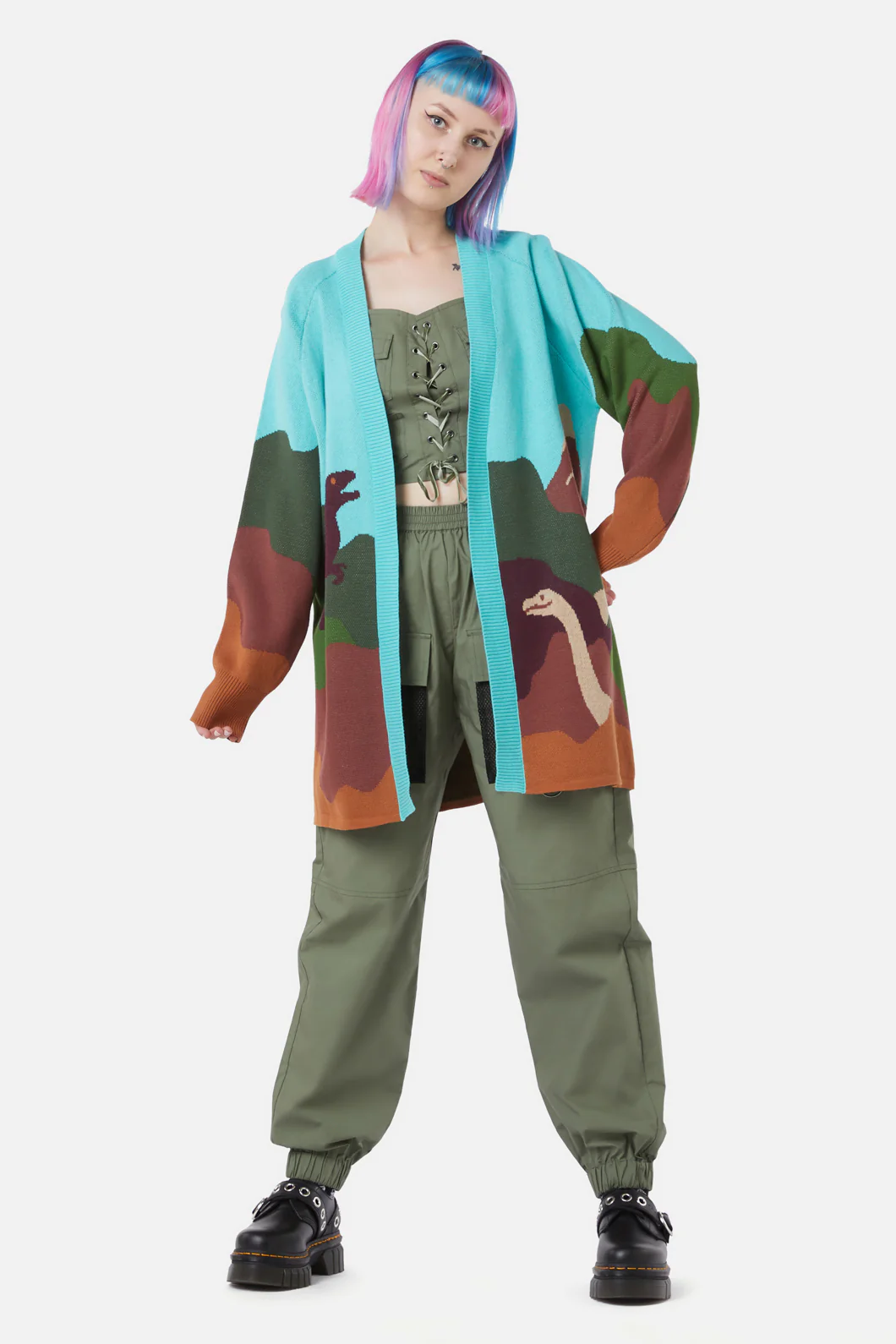 Triassic Scene Knit Cardi