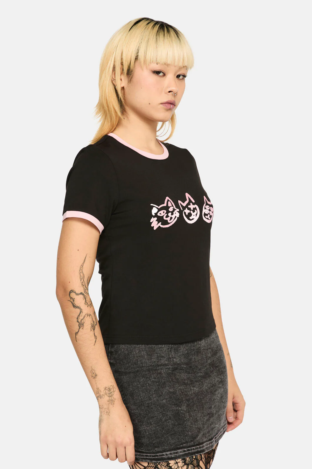 Laneway Placement Cat Fitted Tee