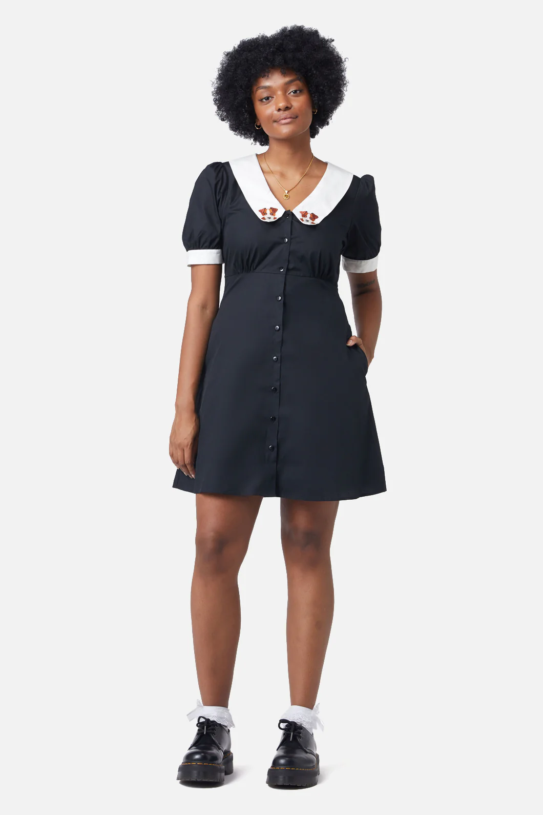 Puppy Embroidery Dress