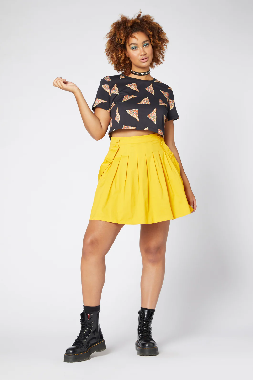 Time Out Pleated Twill Pinny