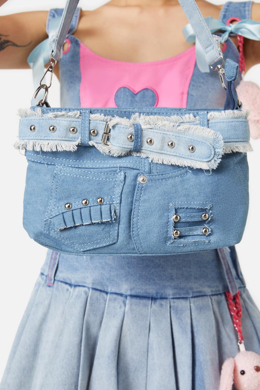 Distressed Denim Bag