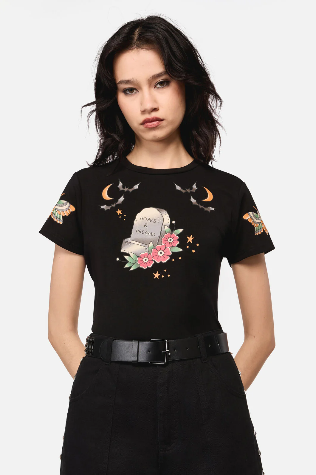 Black Pyramid Stud Belt