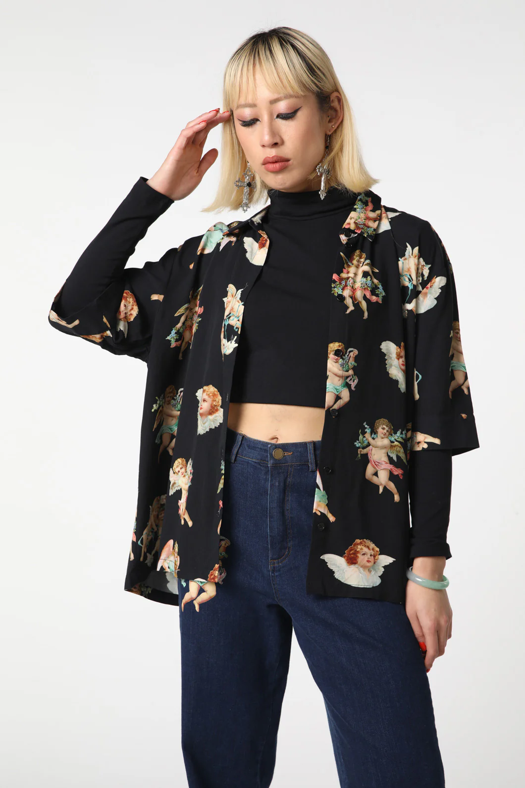Cherub Viscose Boxy Shirt