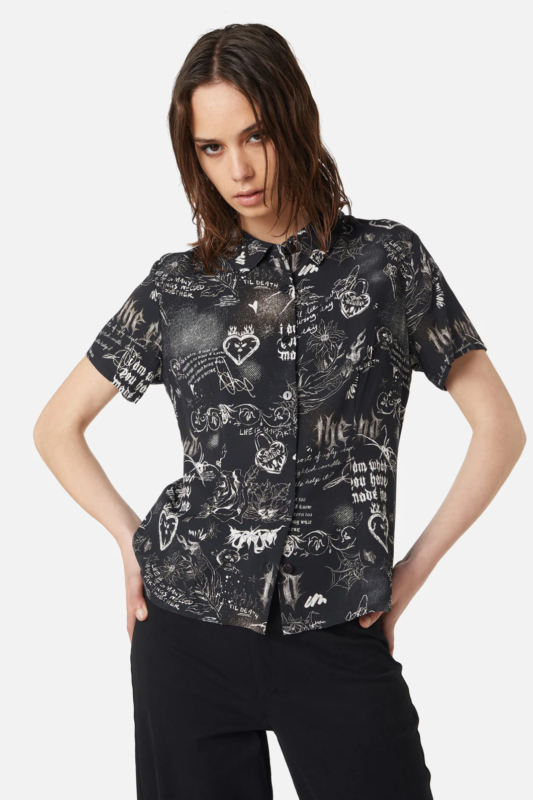 Lover's Departure Printed Blouse