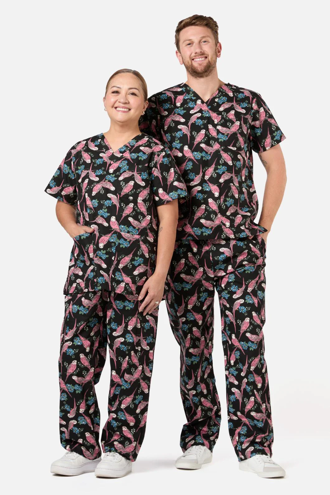 Budgie Love Scrub Set