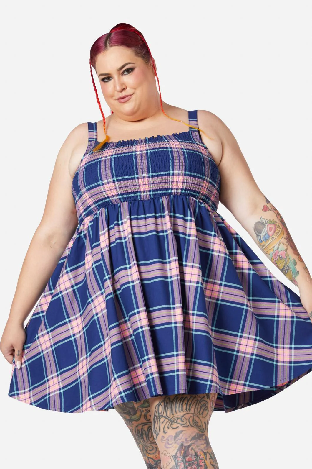 Curve Sandbank Tartan Dress