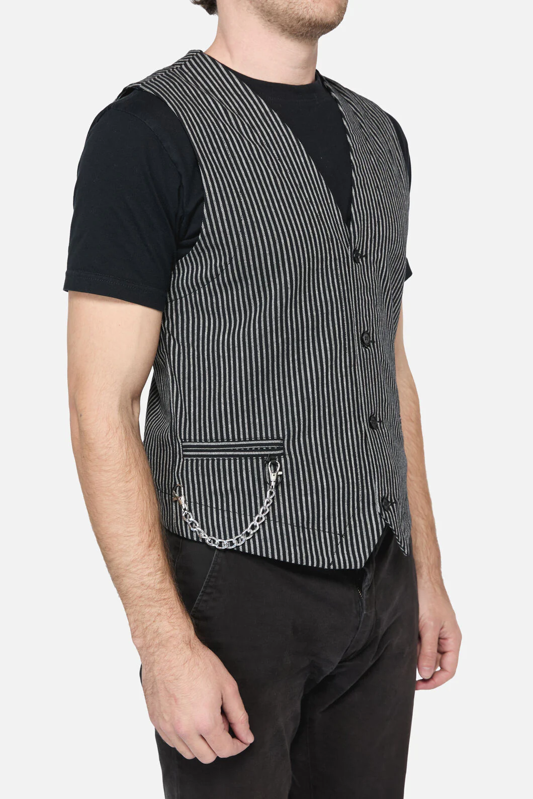 Gomez Pin Stripe Vest