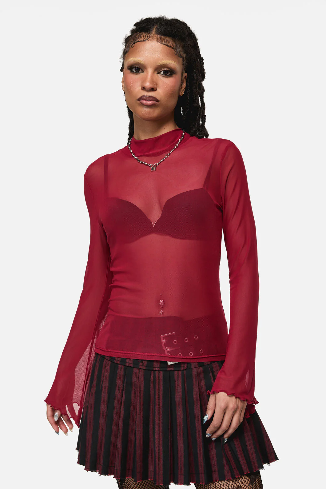 Batz Goth Mesh Top
