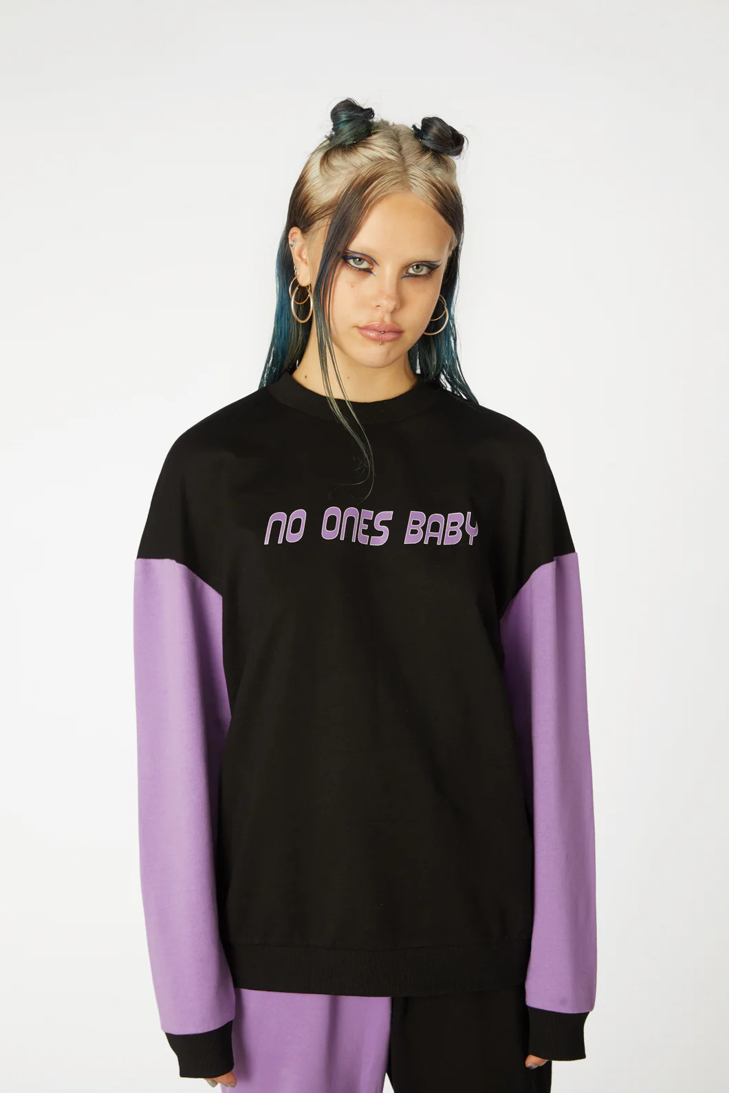 Colour Block Print Sweater