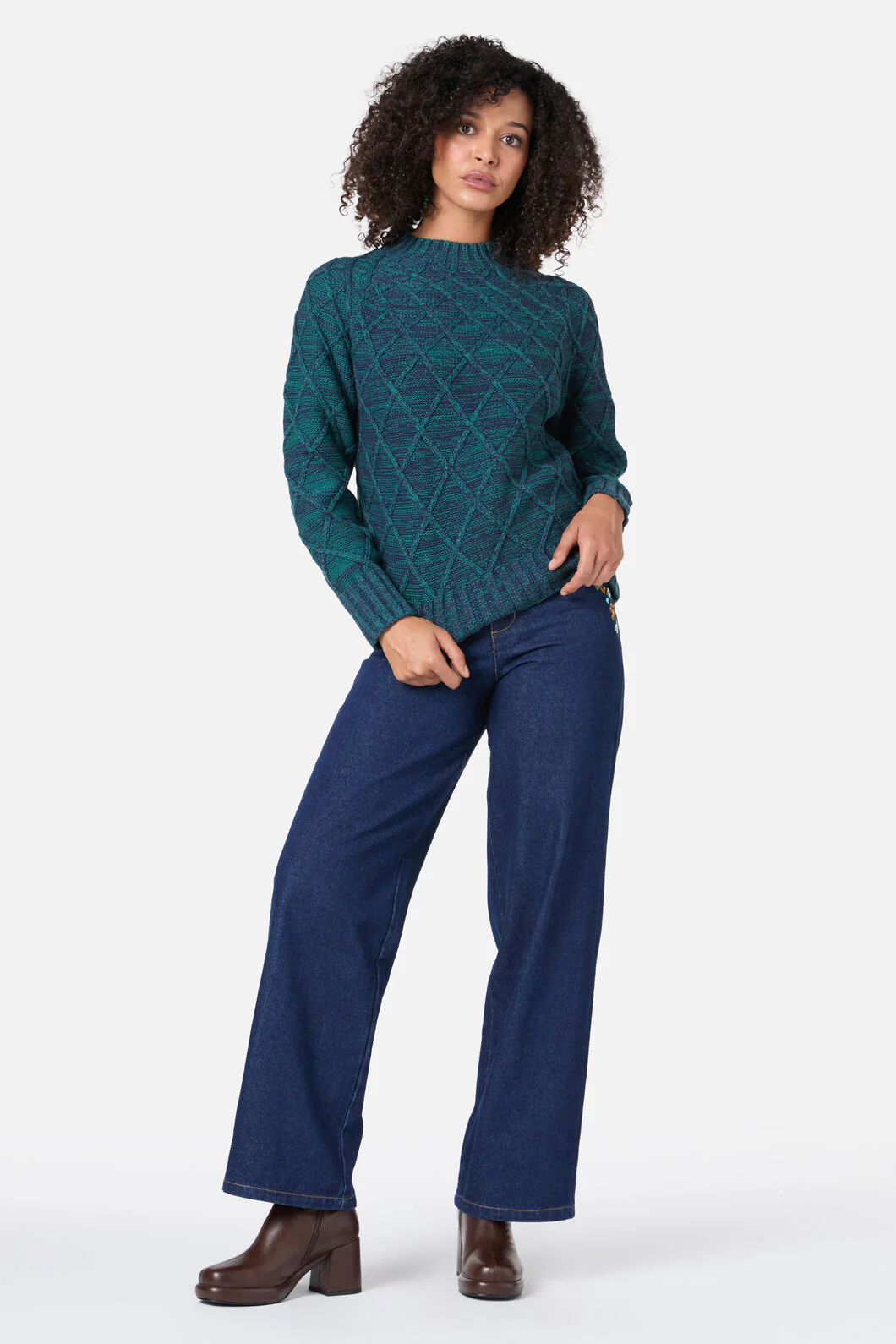 Demi Diamond Knit Jumper