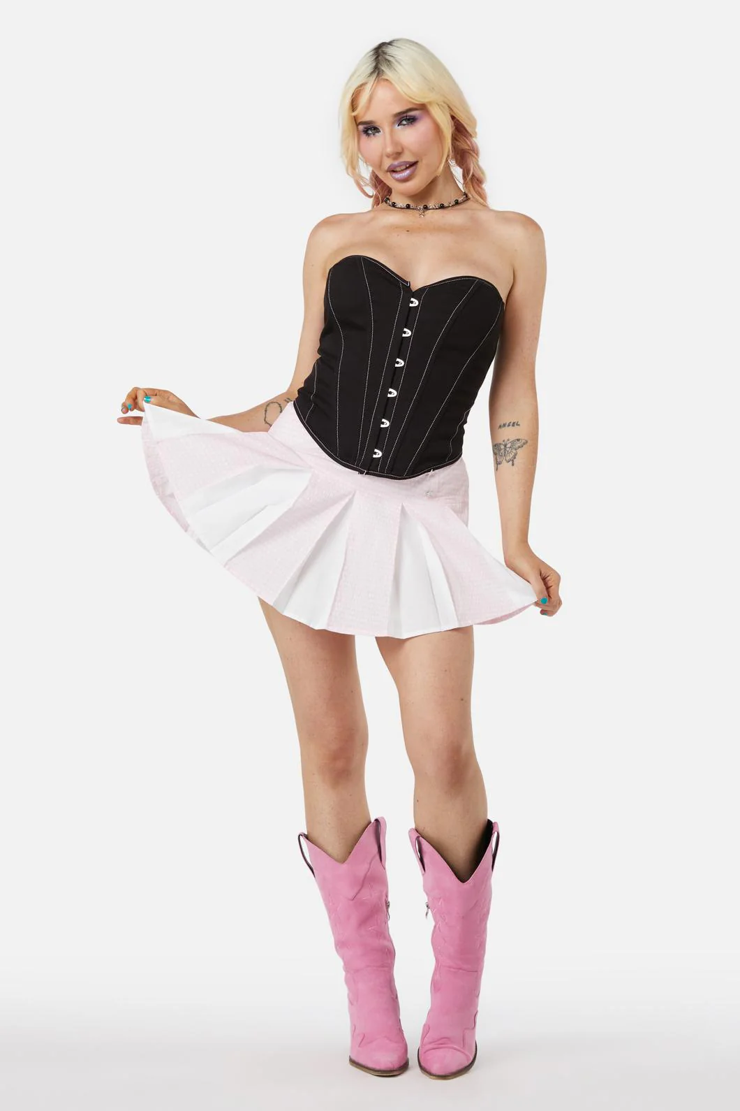 Spagettea Strapless Corset Top