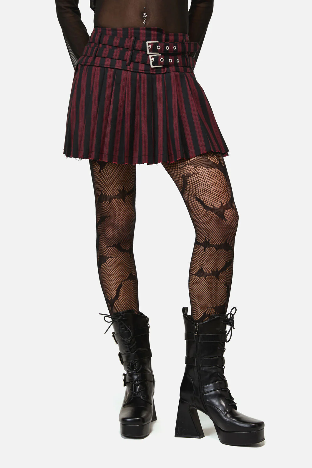 Sucker Pinstripe Goth Skort