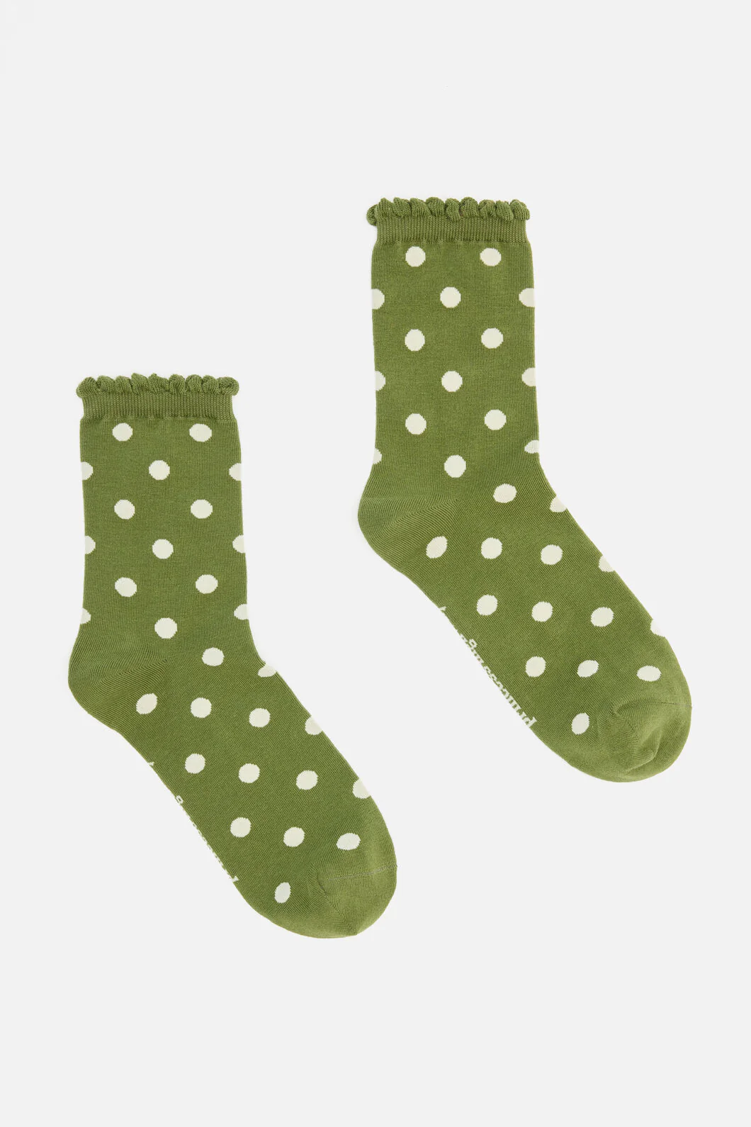 Olive Spot Socks