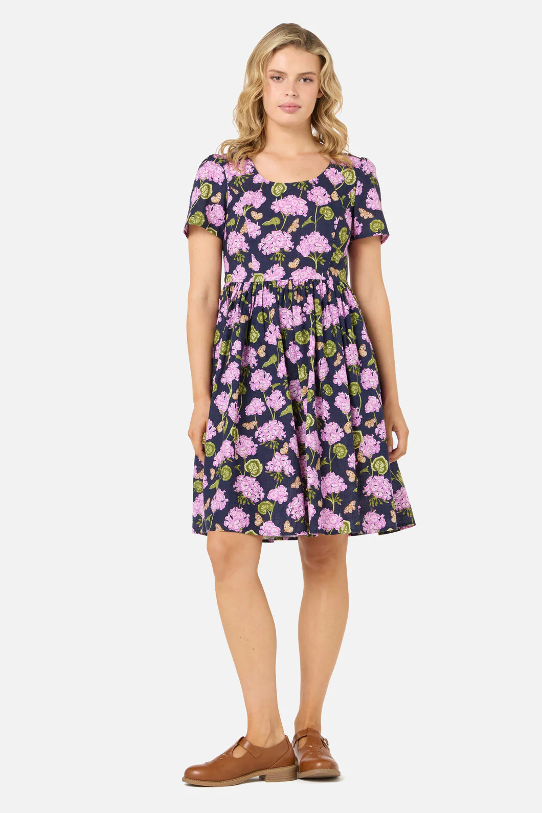 Geranium Flower Mini Dress