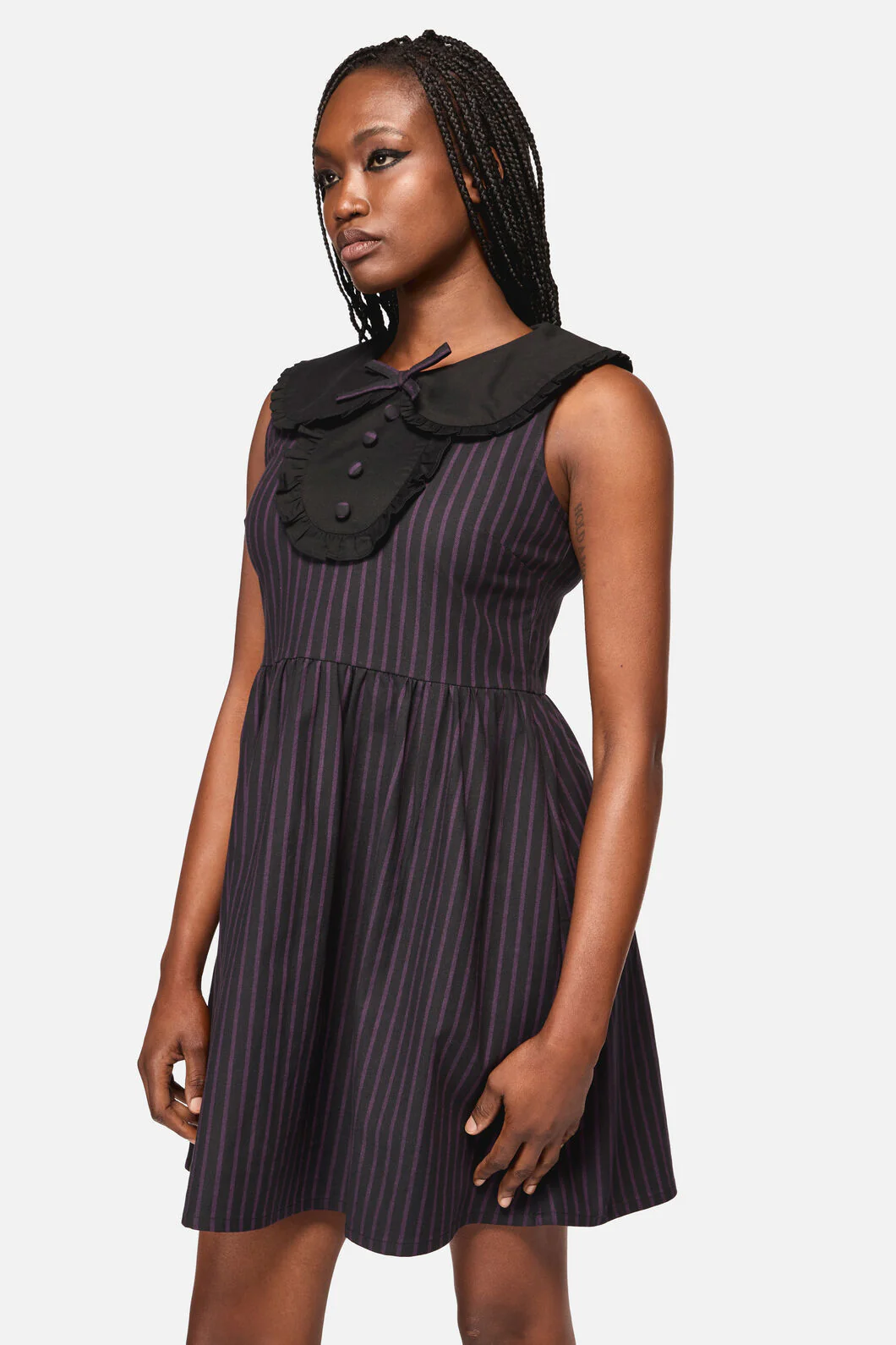 Sabrina Pinstripe Goth Dress
