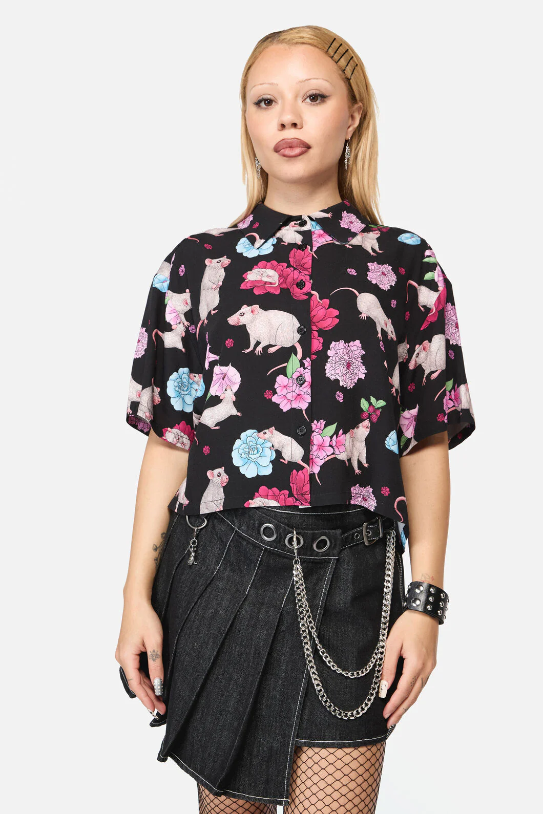 Rat-A-Tat Print Blouse