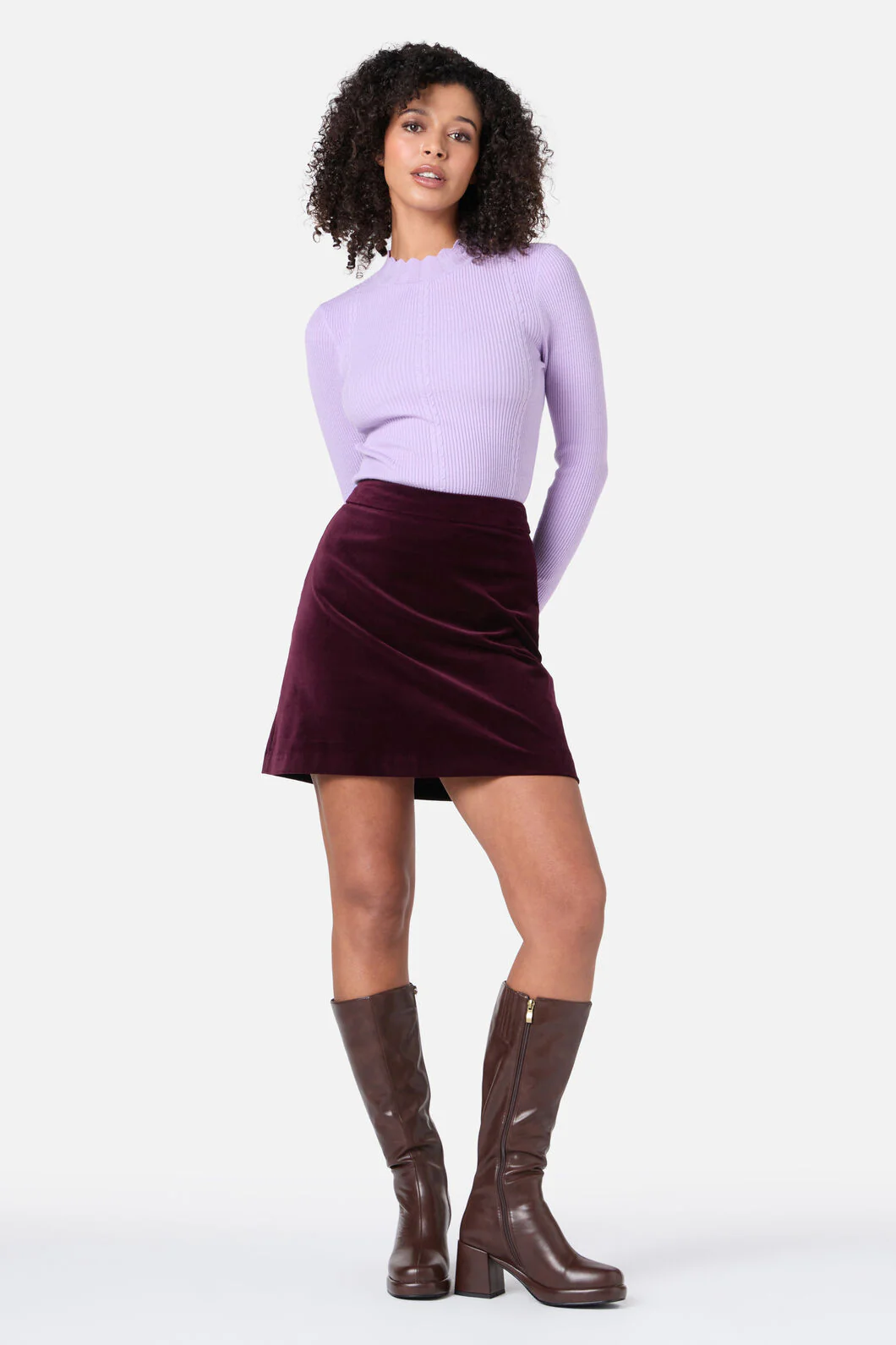 Stella Velvet Mini Skirt
