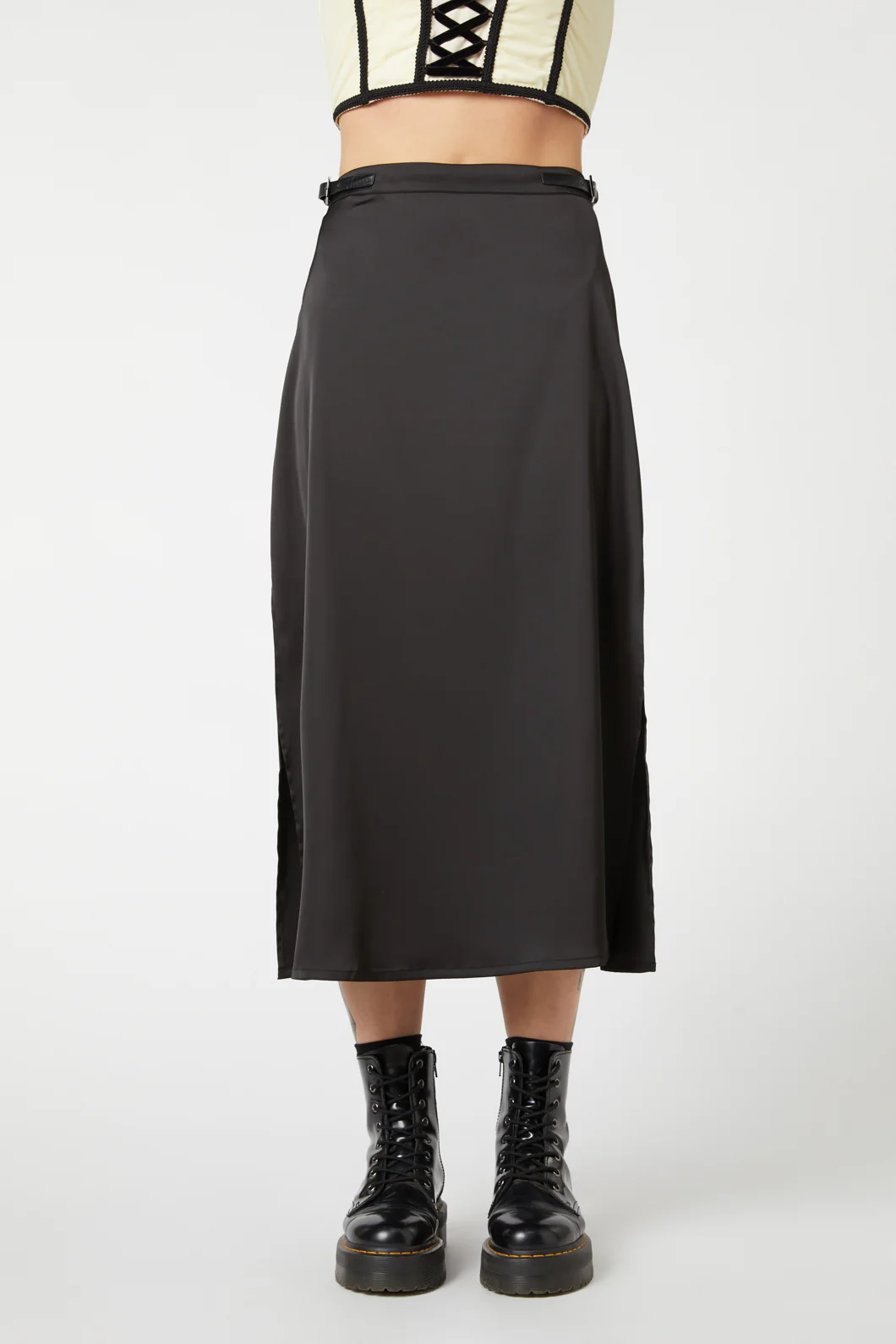 Birth Chart Midi Slit Skirt