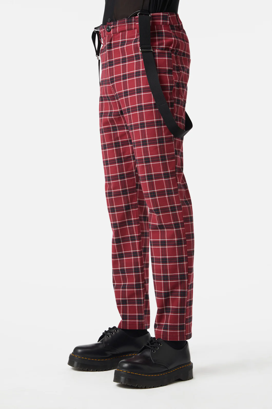 Revenge Tartan Brace Trousers