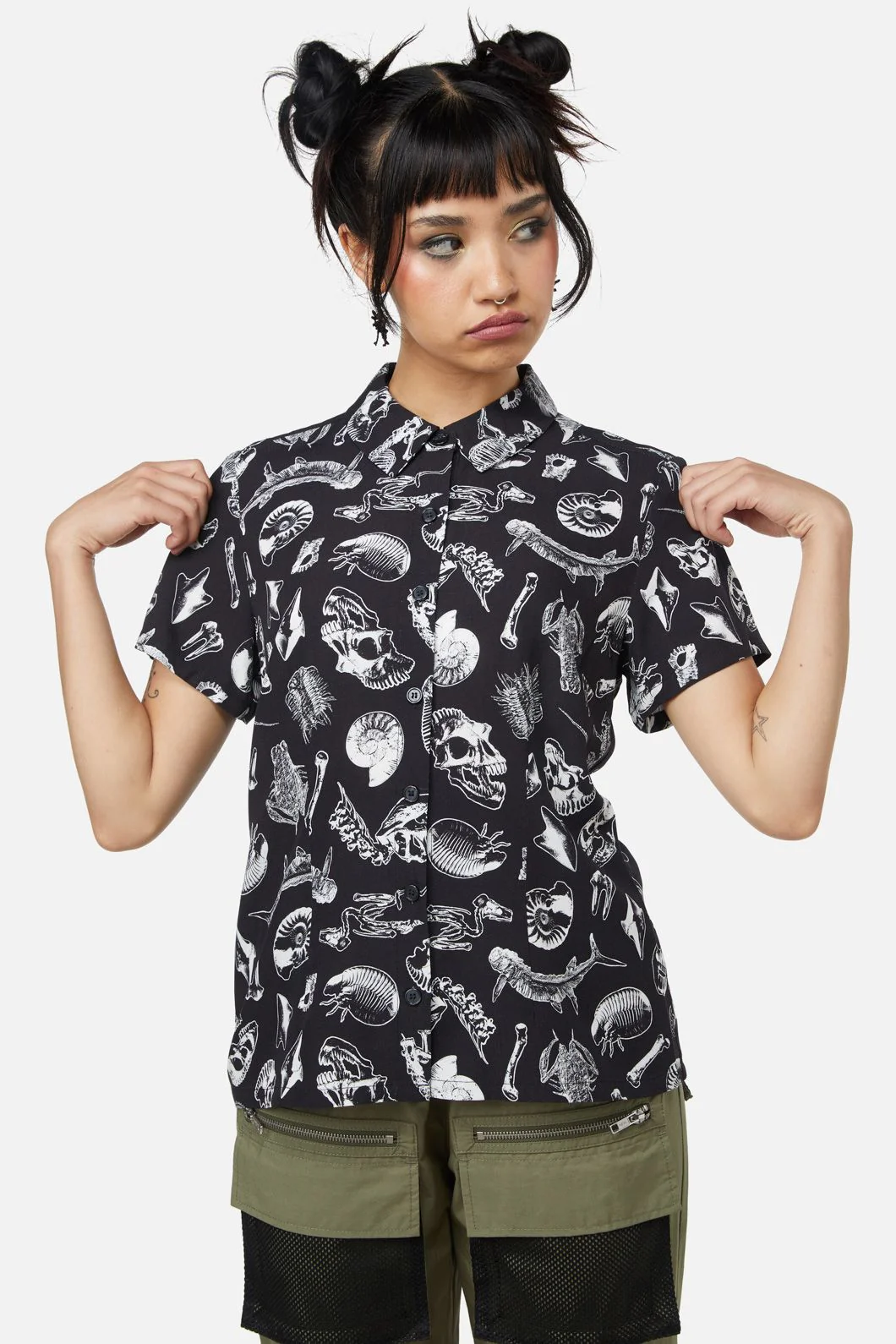 Body Fossils Printed Blouse
