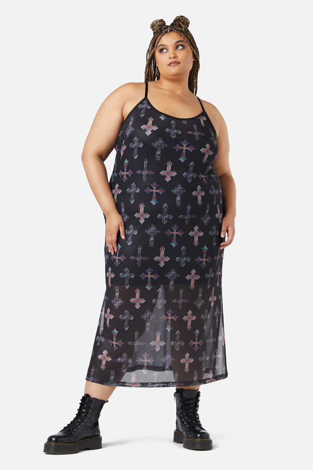 Curve Hope Had Died Mesh Dress