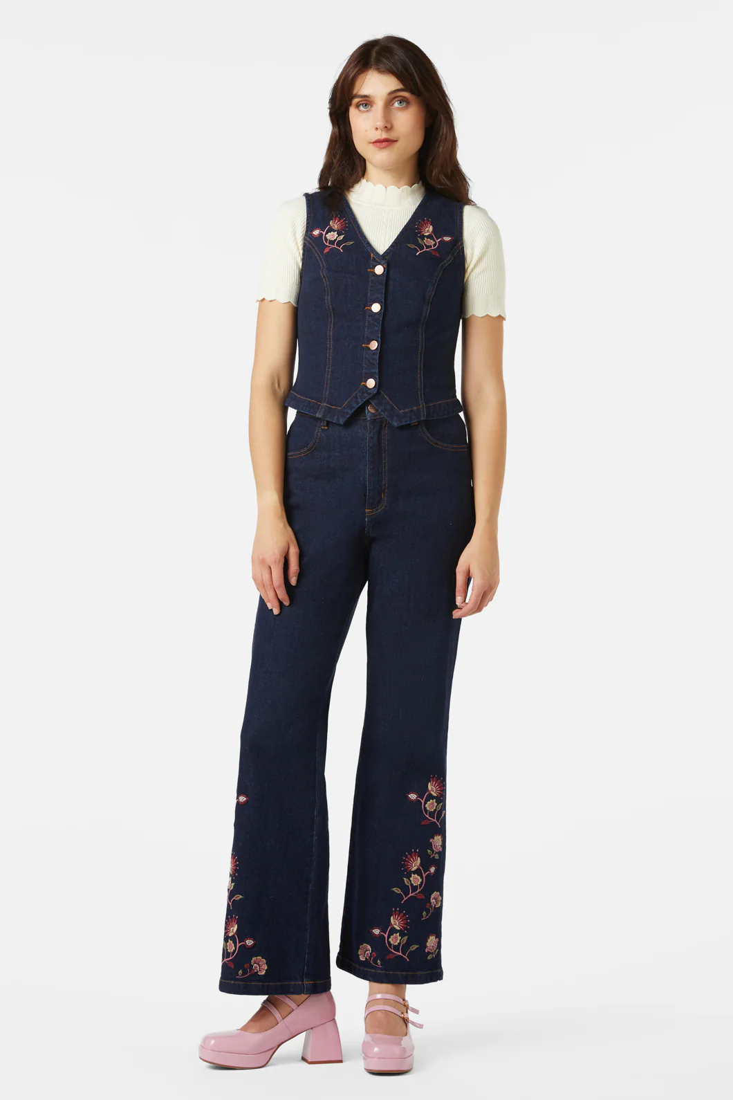 Boho Paisley Emb Vest