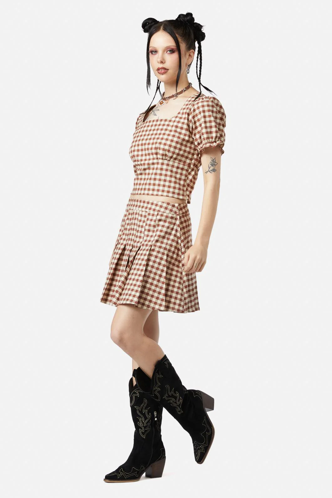 Saloon Gingham Skirt