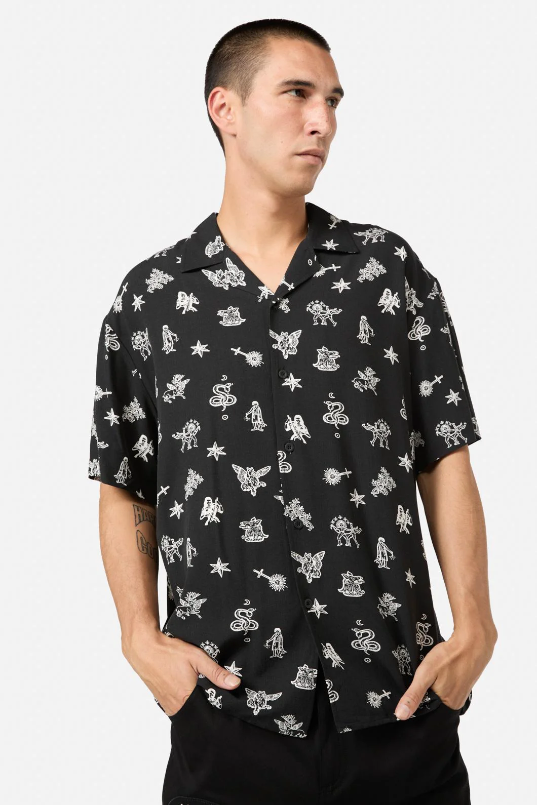 Darc Printed Relaxed Fit SS Shirt