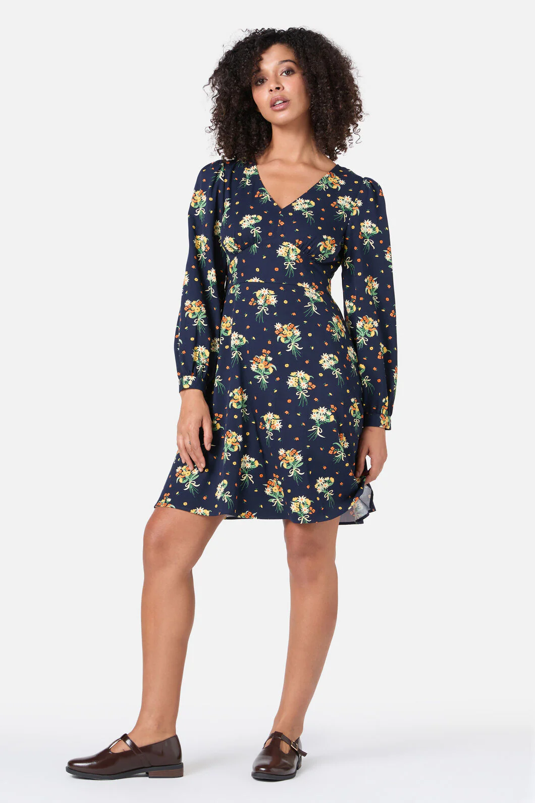 Lucia Floral Sleeved Dress