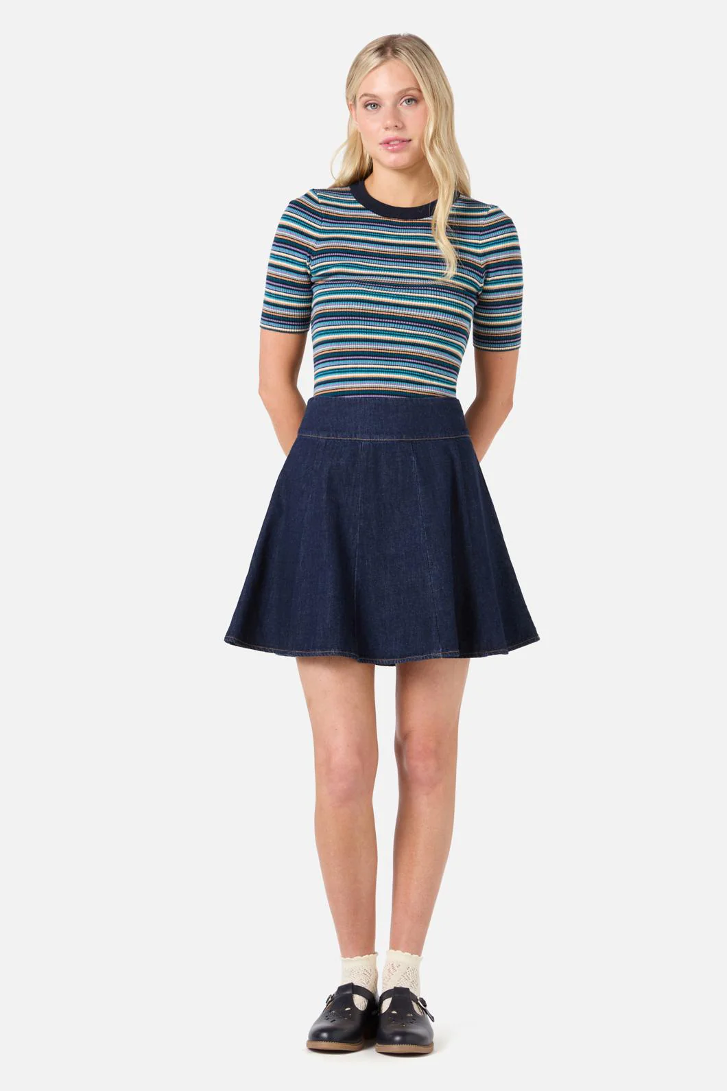 Cydney Stripe Rib Knit Top