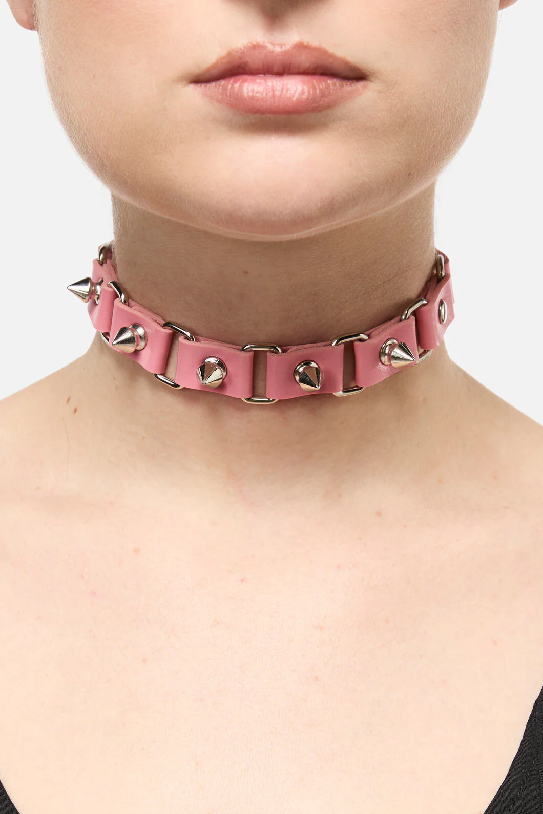 Pink Link Spike Choker