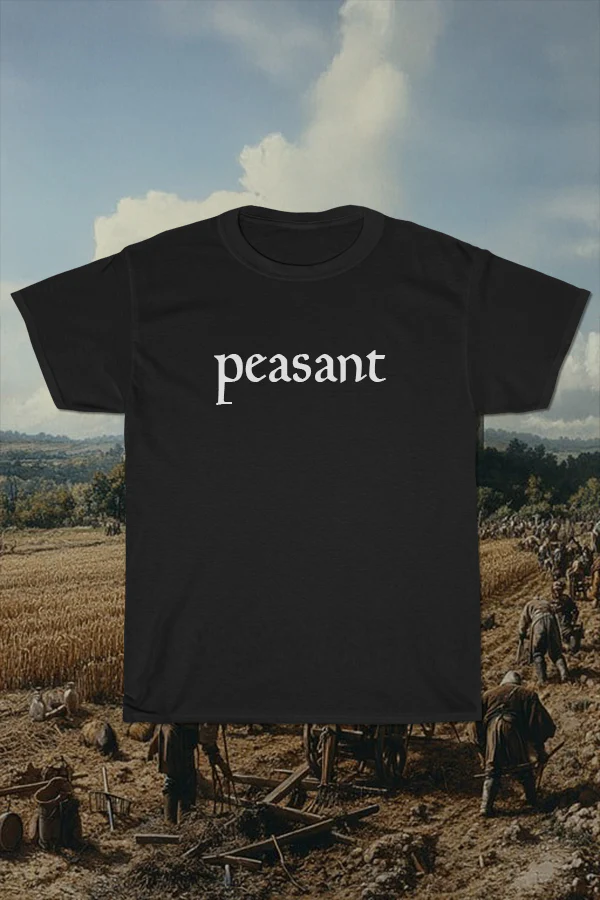 Peasant Black Graphic Tee
