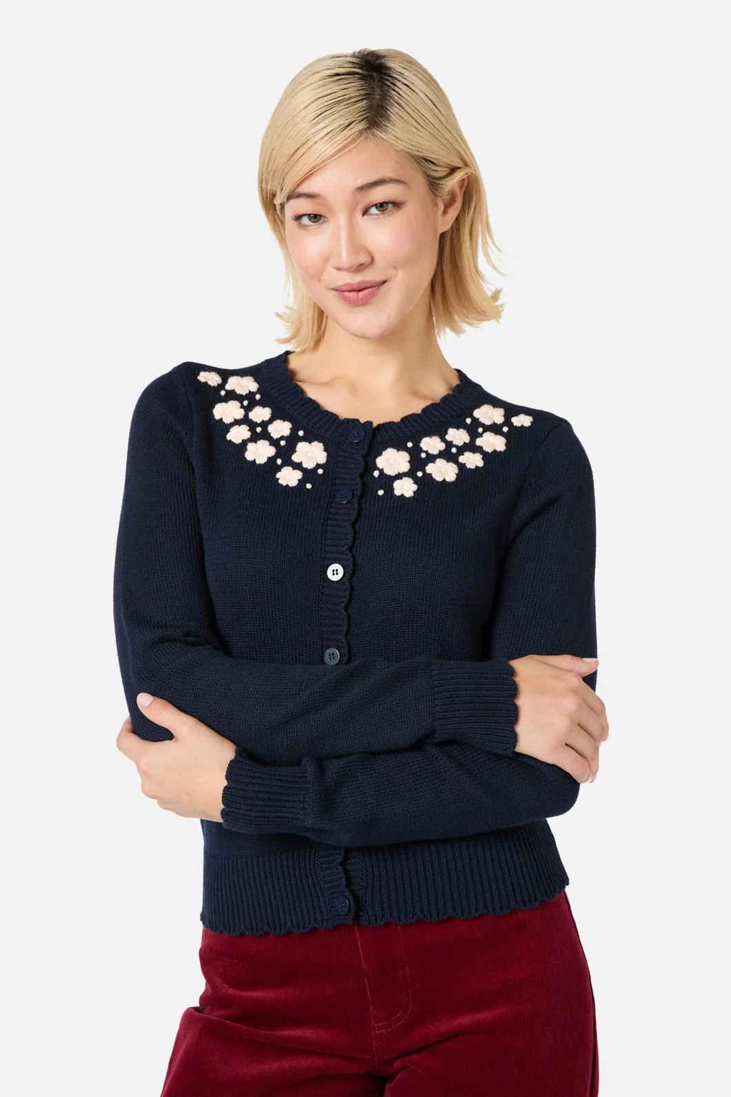 Meg Daisy Embroidered Cardigan
