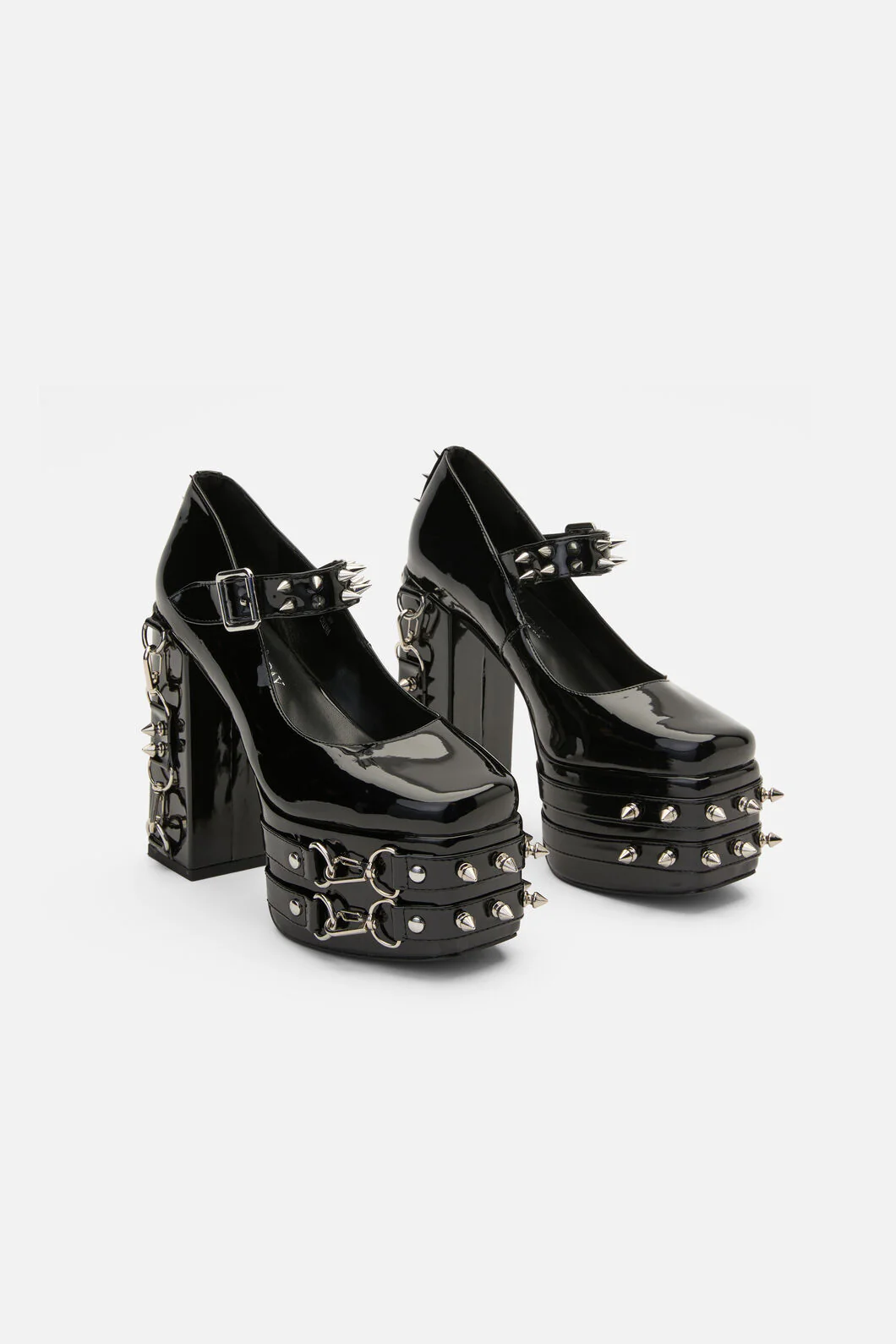 Spiked & Buckled Heels