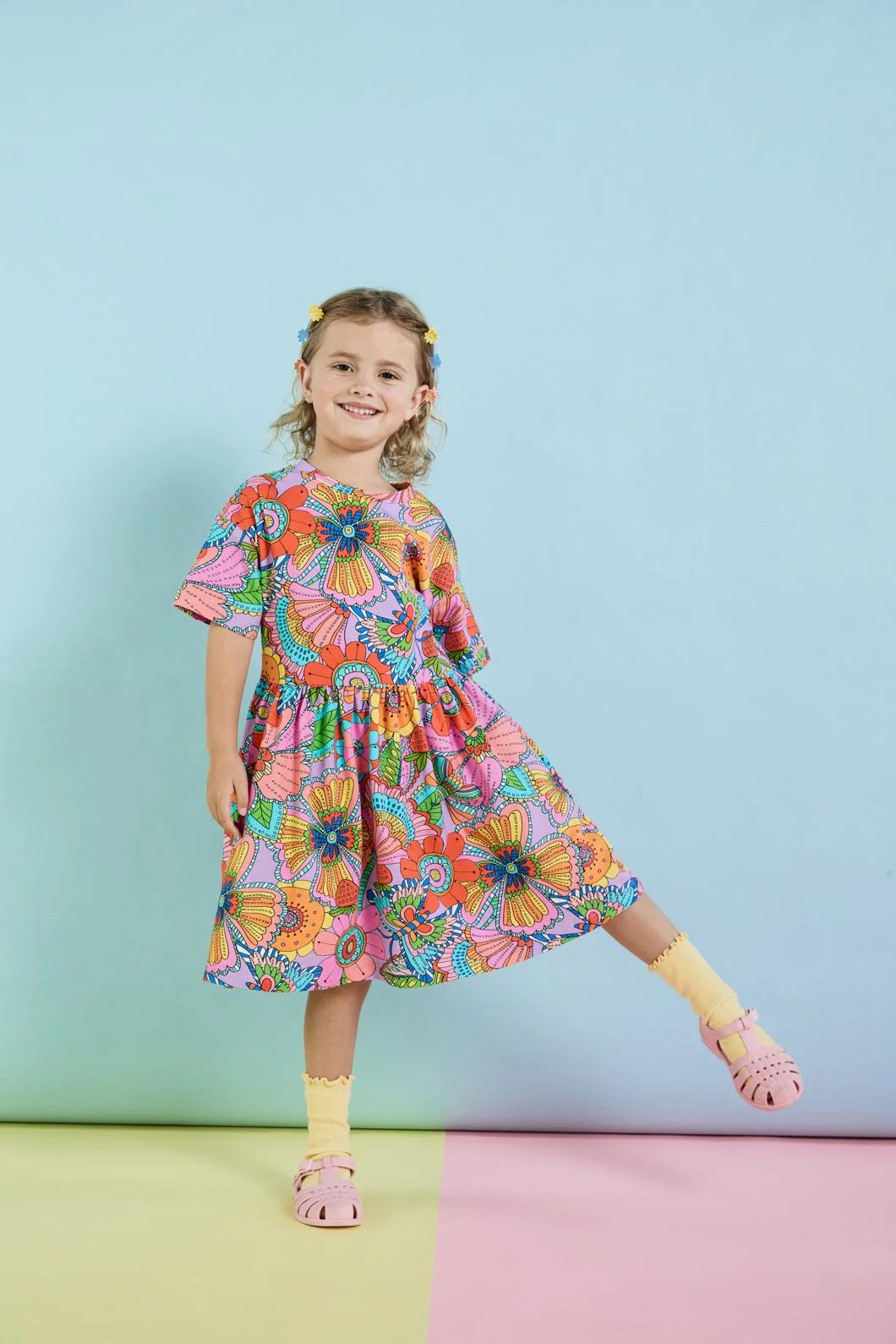 Paisley Floral Kids Dress