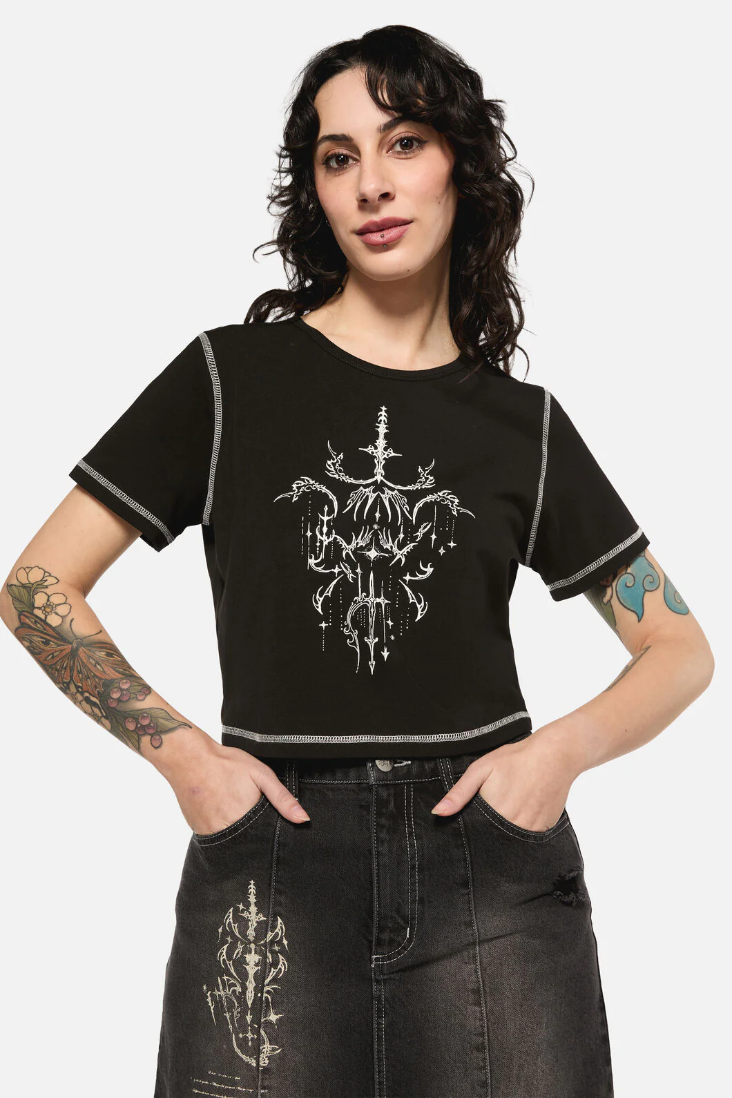 Tech Cropped Baby Tee