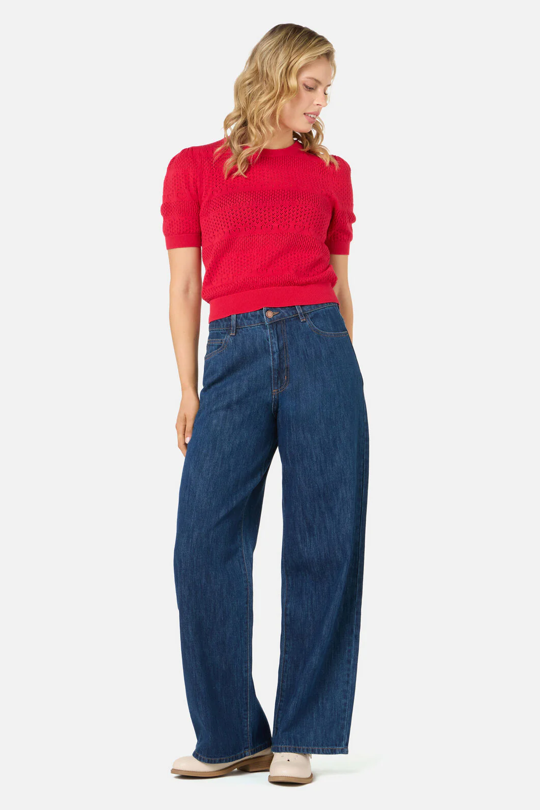 Mia Mid Rise Straight Leg Jean