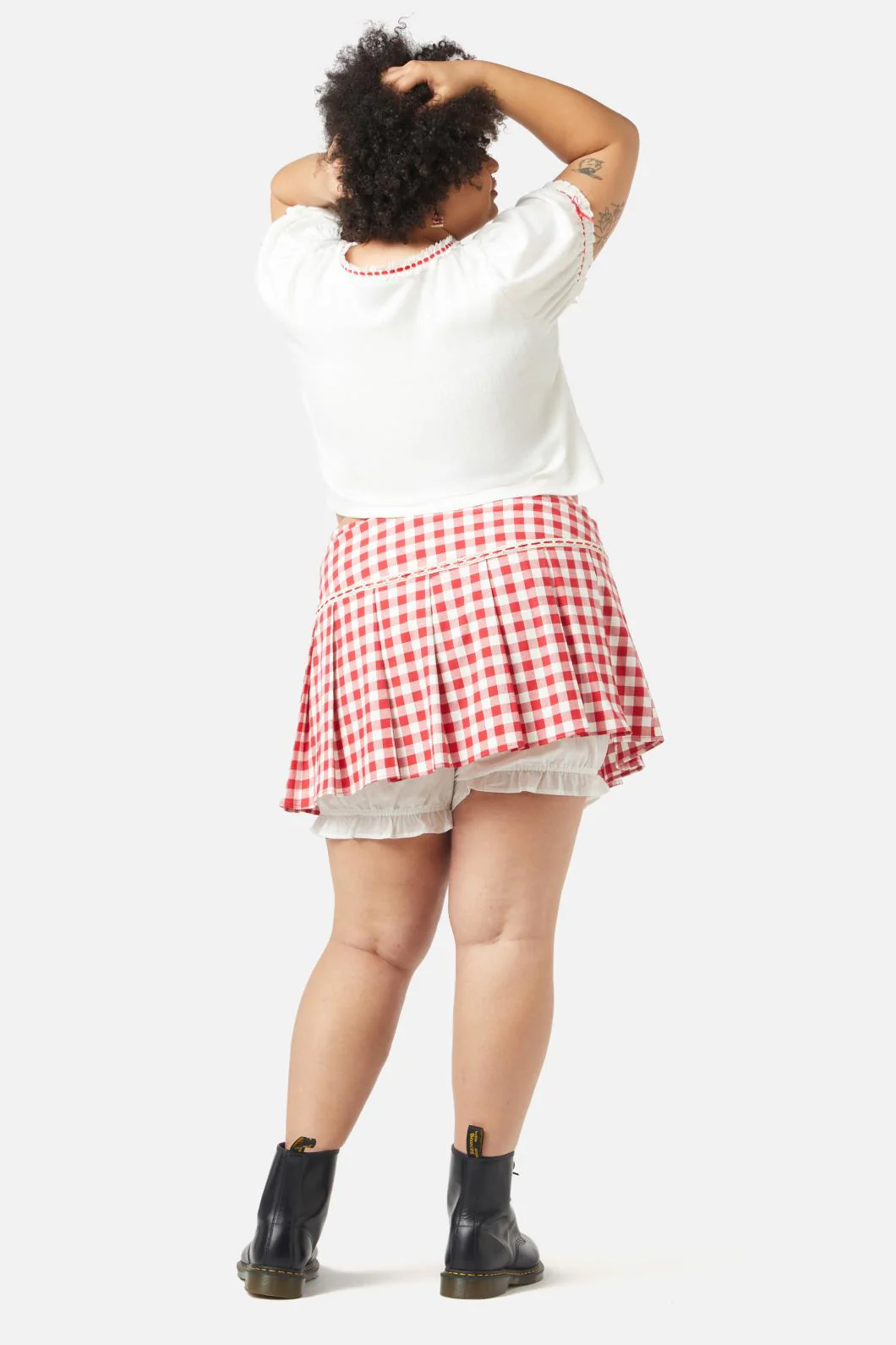 Curve Jam Gingham Bloomer Skort