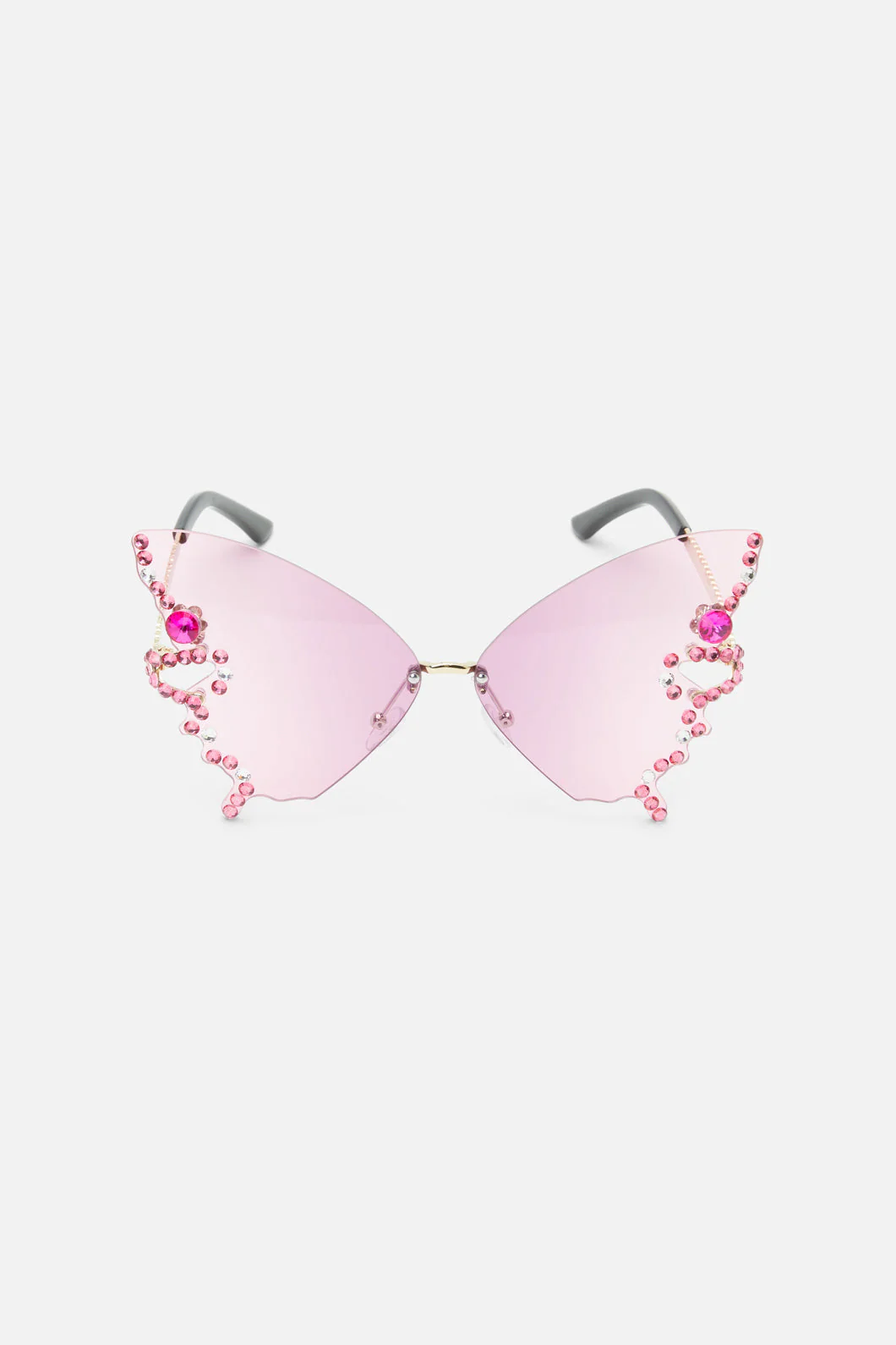 Pink Butterfly Sparkle Sunglasses