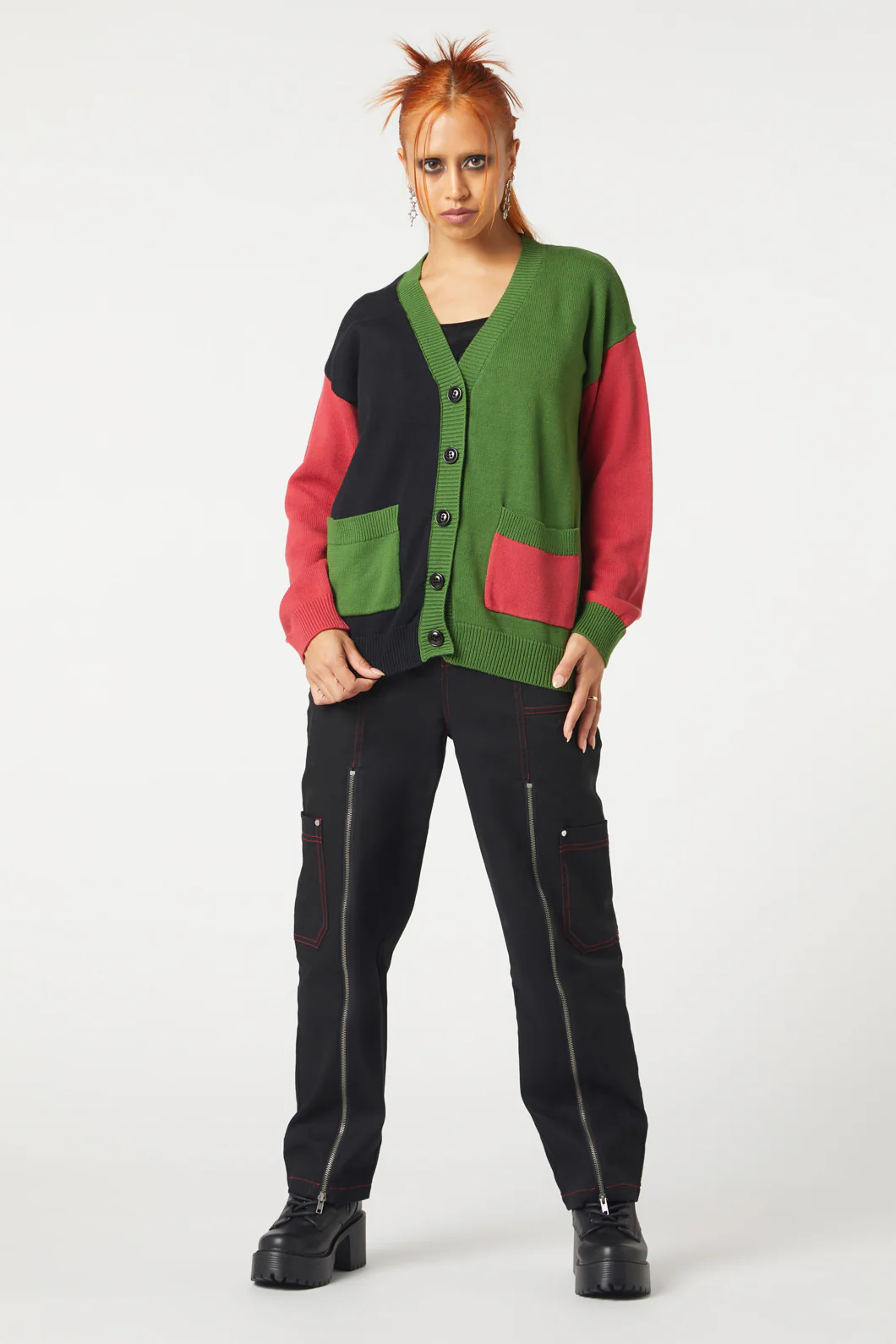 Colourblock Cardigan