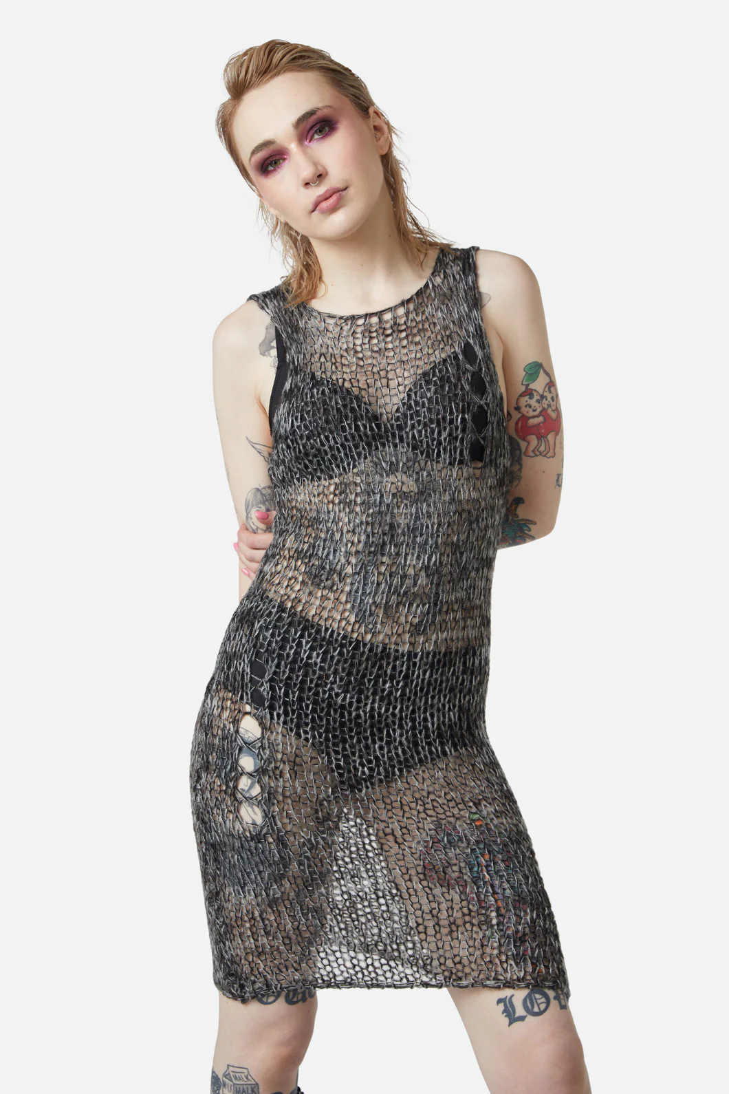 Misery Distressed Knit Dress