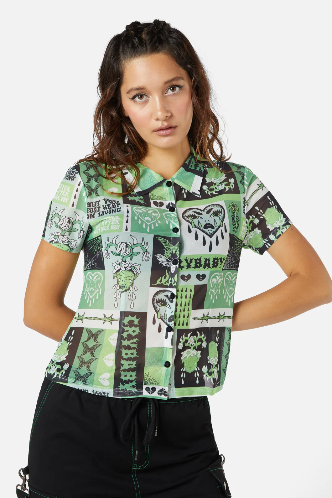 Cry Baby Mesh Blouse