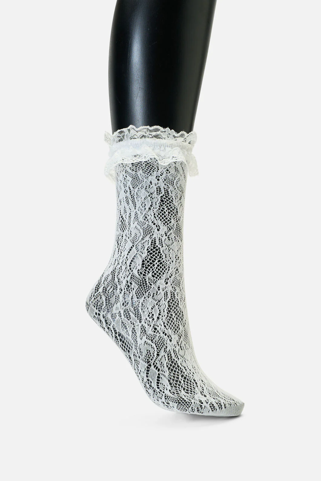 White Lace Frill Sock