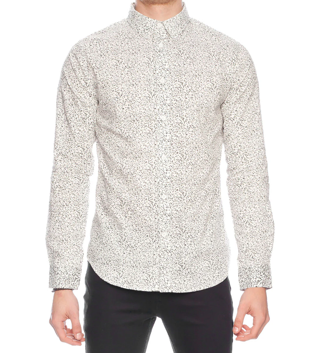 Black And White LS Shirt