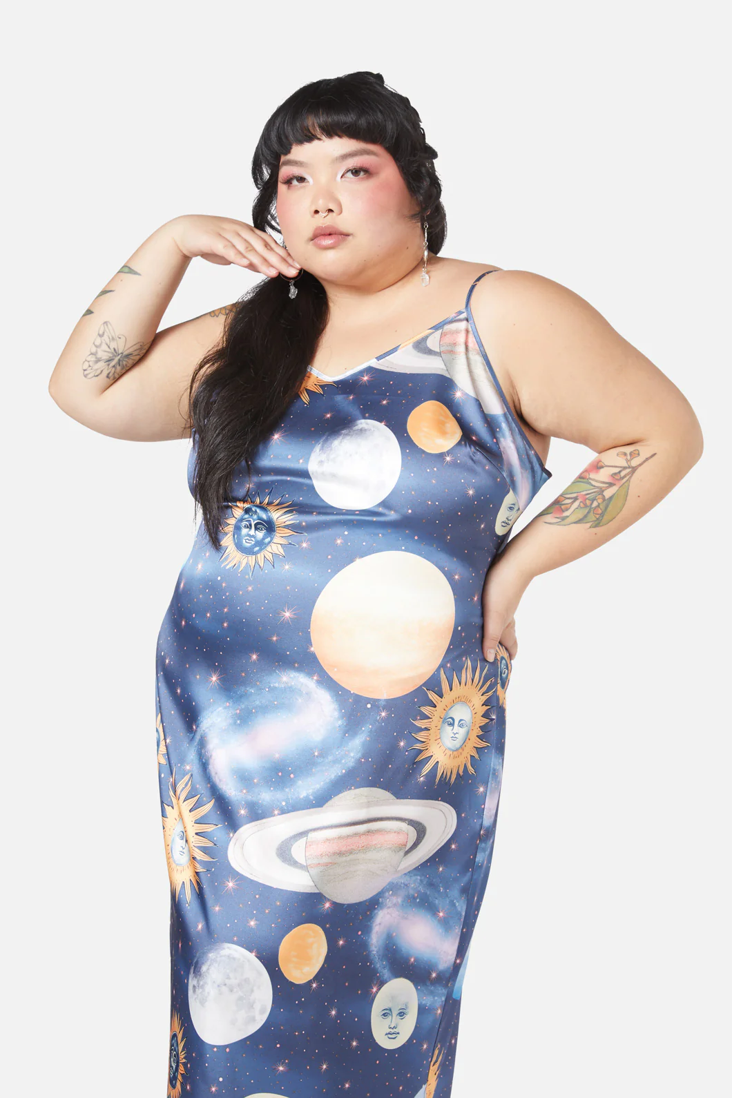 Curve Moonlit Satin Dress